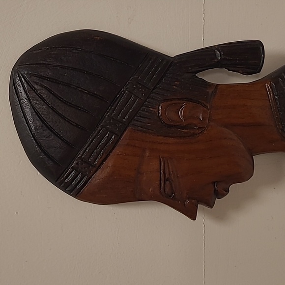 Hand Carved Wooden Decorative Woman - Picture 2 of 16